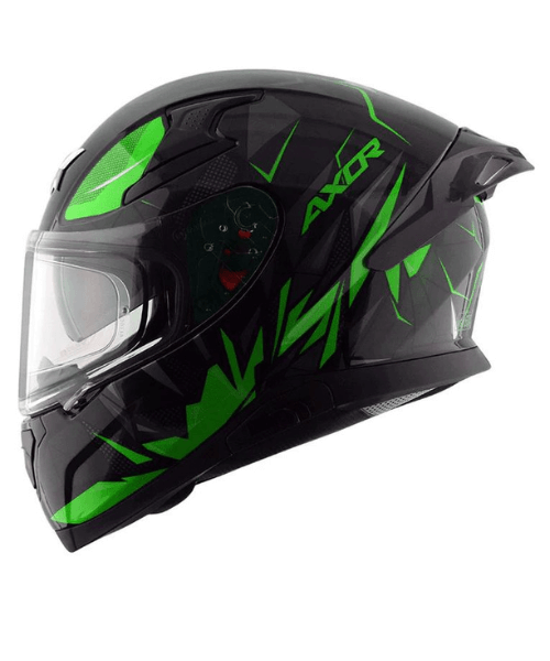 AXOR Apex Hunter D/V Helmet - Gloss Black Neon Green