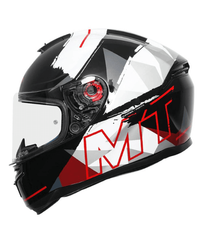 MT Hummer Monti Helmet - Gloss White Black