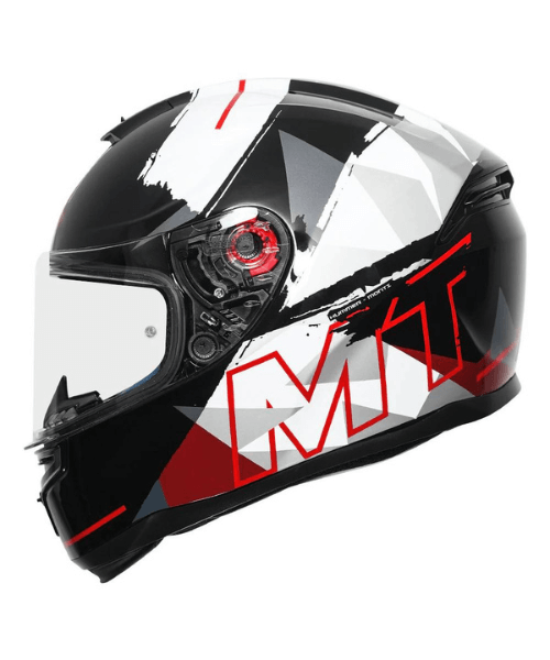 MT Hummer Monti Helmet - Gloss White Black