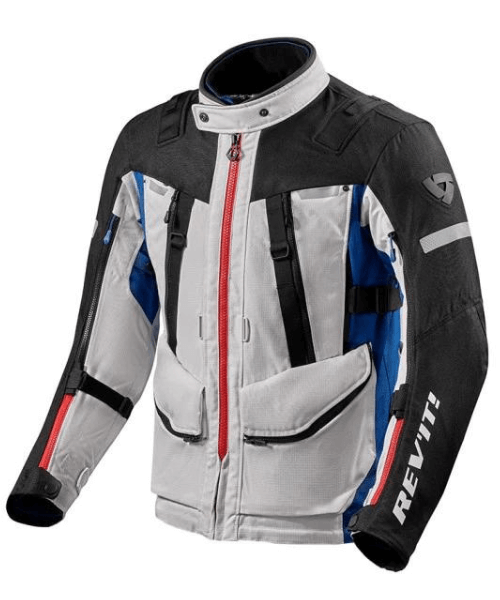 Rev’it! Sand 4 H2O Riding Jacket - Silver Blue