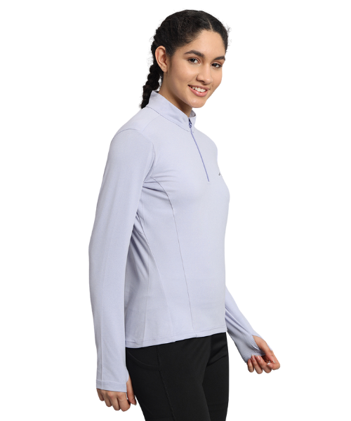 Reccy Women's Nomadic Full Sleeves T Shirt - Lavender