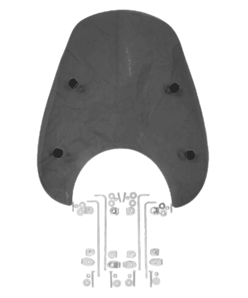 VisorBros Touring Windscreen for RE Classic/Bullet/Thunderbird Honda CB350 Hness/RS Jawa Classic Yezdi Roadster Triumph