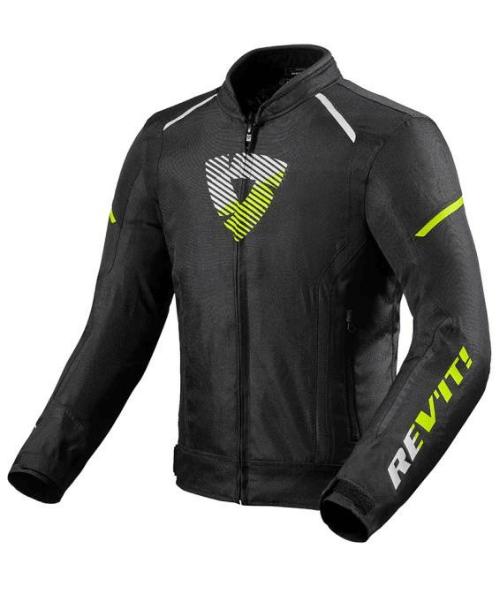 Rev’it! Sprint H2O Textile Jacket - Black Neon Yellow