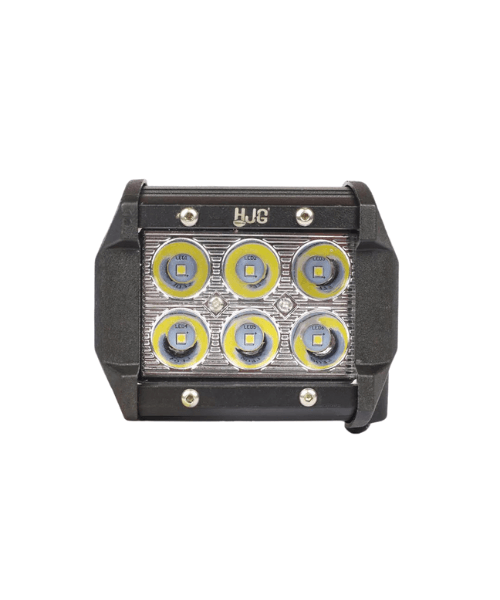 HJG 6 LED Square Fog Light - White