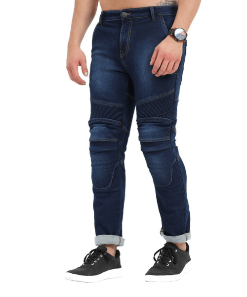 Solace Gravel Motorcycle Denims with Level 2 Armour - Blue