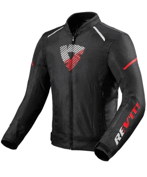Rev’it! Sprint H2O Textile Jacket - Black Neon Red