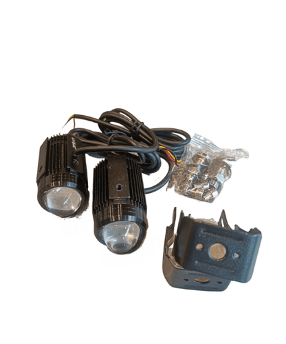 HJG White and Yellow Mini Drive Fog Light - Pair