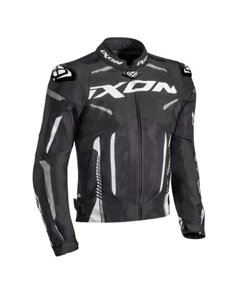 Ixon Gyre Text Riding Jacket - Black White