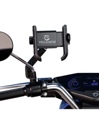 Yellowfin Quick Release Jaw Grip Mobile Phone Mount Holder with 360¬? Rotation for Motorcycle - BKW-2