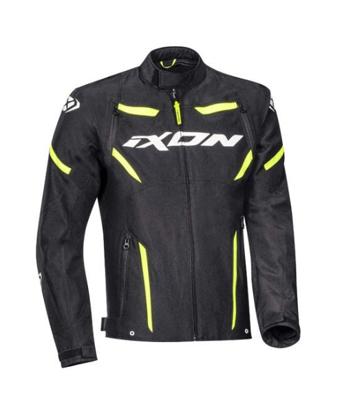 Ixon Striker Riding jacket - Black White Yellow