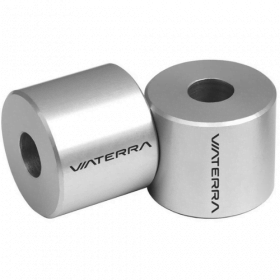 Viaterra Dominar 400 Handlebar Risers - Silver