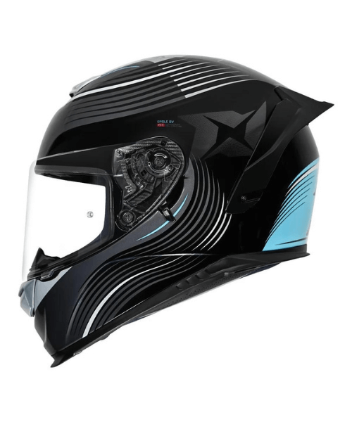 Axxis Eagle SV Lines Helmet - Gloss Blue