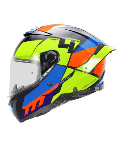 MT Thunder 4 SV EXA C13 Helmet - Gloss Fluorescent Yellow