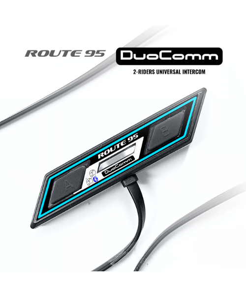 Route95 Duocomm Rider-to-Rider Helmet Bluetooth And Intercom