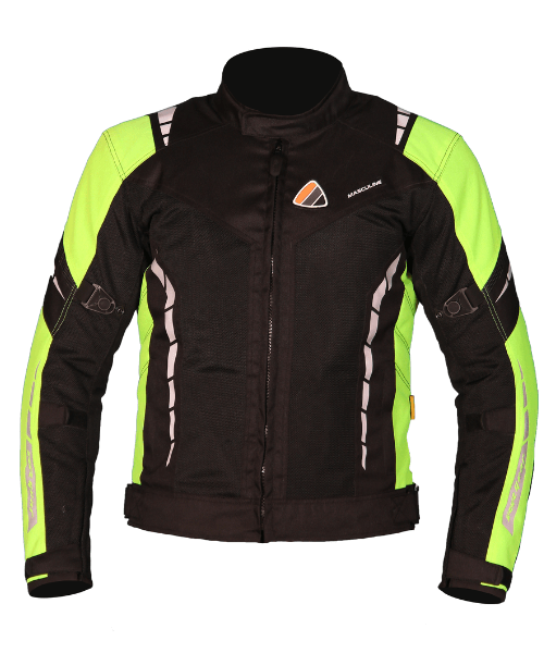 RR Gears Masculine Riding Jacket - Black Neon