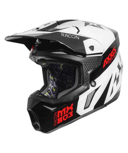 Axxis Wolf Racon Helmet - Gloss Red