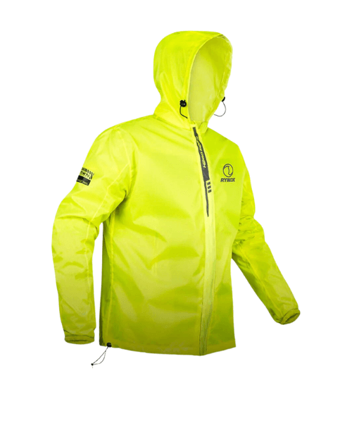 Rynox H2GO Pro 3 Rain Jacket - Hiviz Green