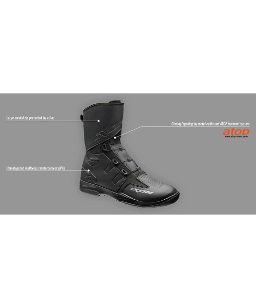 Ixon Kassius Leather Boots - Black