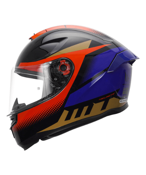 MT Hummer Brick A17 Gloss Helmet - Blue