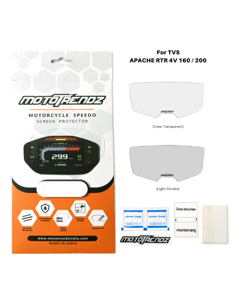 Mototrendz Speedo Protection Film for TVS Apache RTR 200 4 V