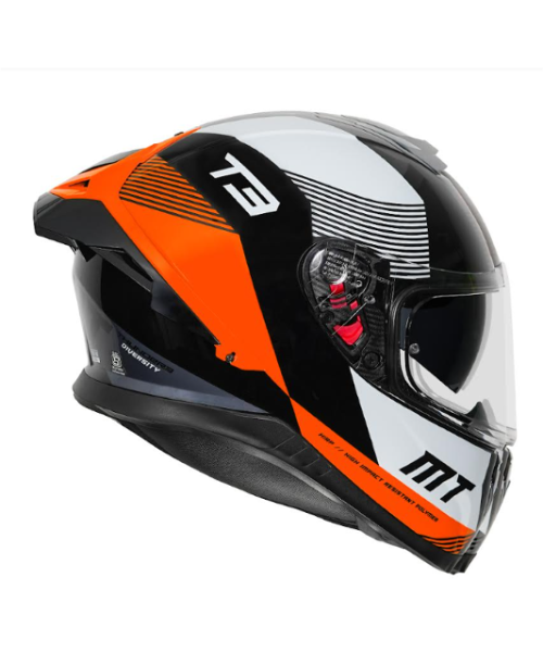 MT Thunder 3 SV Pro Diversity Helmet - Gloss Fluorescent Orange