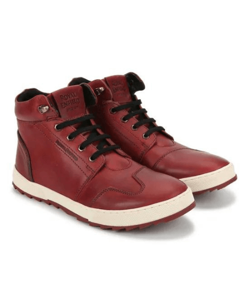 Royal Enfield Scud Riding Boots - Red