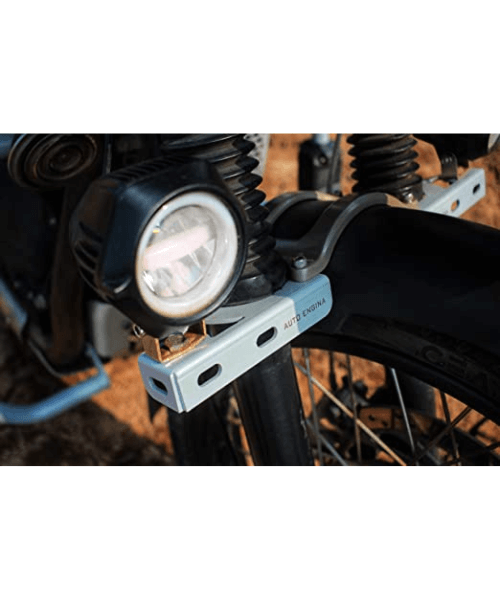 Auto Engina Fog Light Clamps For Royal Enfield Himalayan BS6 2021 BS6 BS4 BS3 Models - Silver