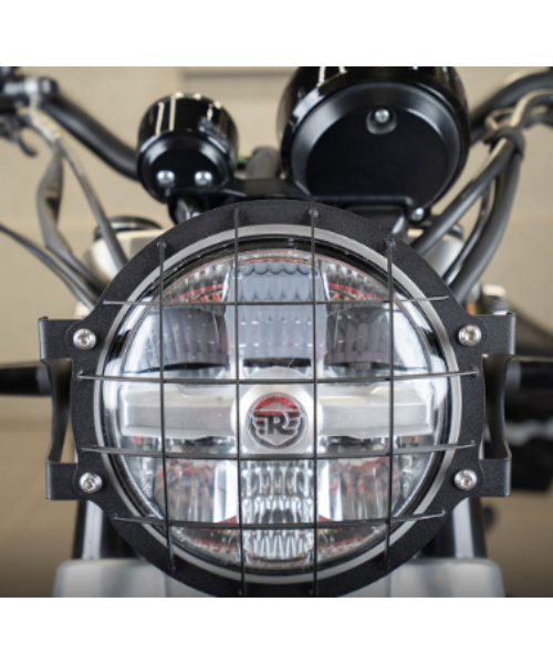 Zana Headlight Guard Type-1 Black Stainless Steel For Super Meteor 650 - ZI-8379