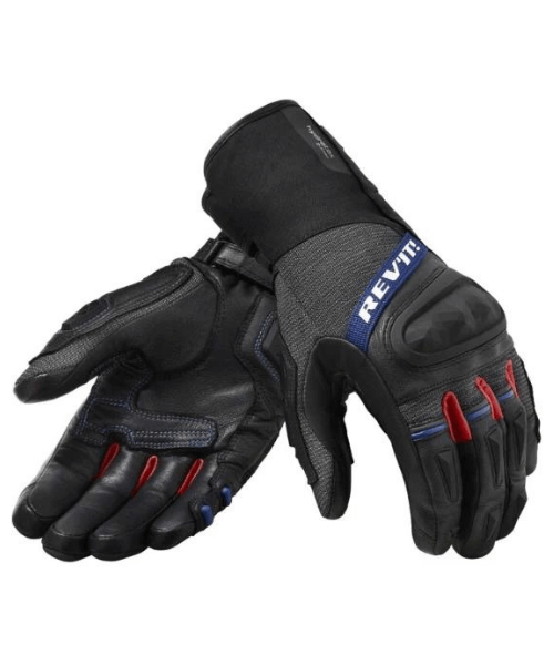Rev’it! Sand 4 H2O Gloves - Black Red Blue