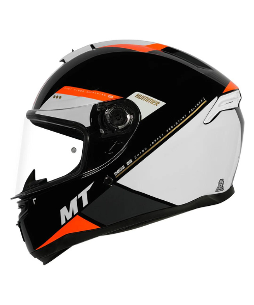 MT Hummer B MIR Helmet - Gloss Fluorescent Orange