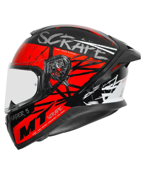 MT Thunder 3 SV Pro Scrape Helmet - Gloss Red