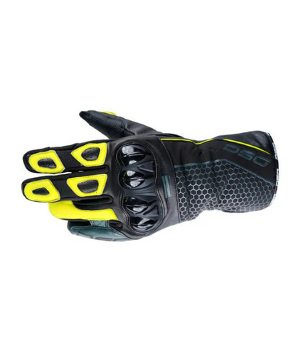 DSG Hydro V2 Riding Glove - Black Yellow Fluo