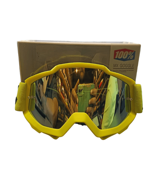 100% The Racecraft Mirror Hi Viz Lens MX Goggle - Hi Viz
