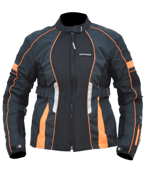 Lone Ranger Advento Women Riding Jacket - Neon Orange Black