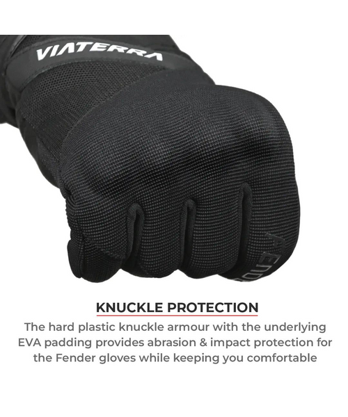 Viaterra Fender Daily Use Motorcycle Gloves - Gray