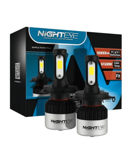 NightEye H4 Led White Headlight Bulbs For Bike