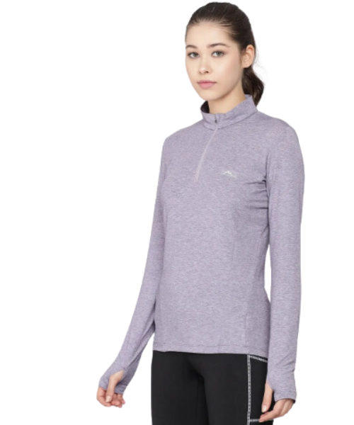Reccy Women’s Nomadic Full Sleeves T Shirt - Purple Heather