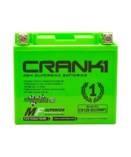 Crank1 Battery For Ducati Scrambler 800CC (2015-2022) - CB12B-BS