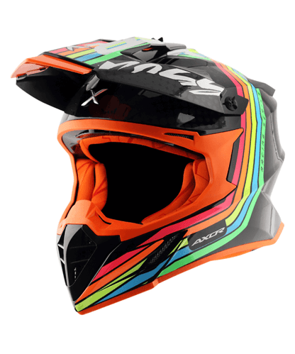 Axor X-CROSS X2 Off Road Helmet - Dull Black Grey