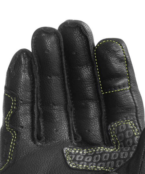Rynox Storm Evo 3 Riding Gloves - Hi-Viz Green Black