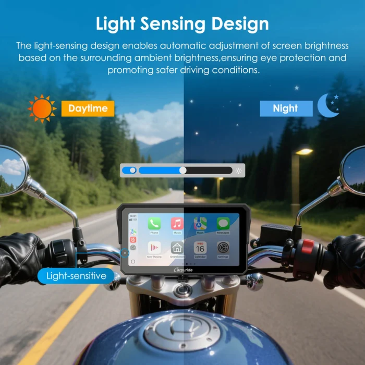 Carpuride W602S Pro 6-Inch Motorcycle CarPlay