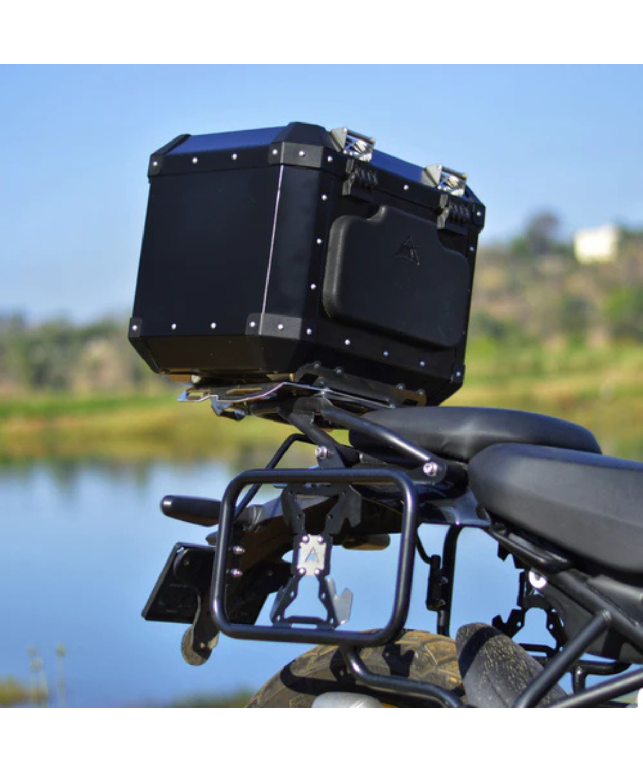 Auto Engina Aluminium Top Box 42L for Royal Enfield Himalayan 450 - Black