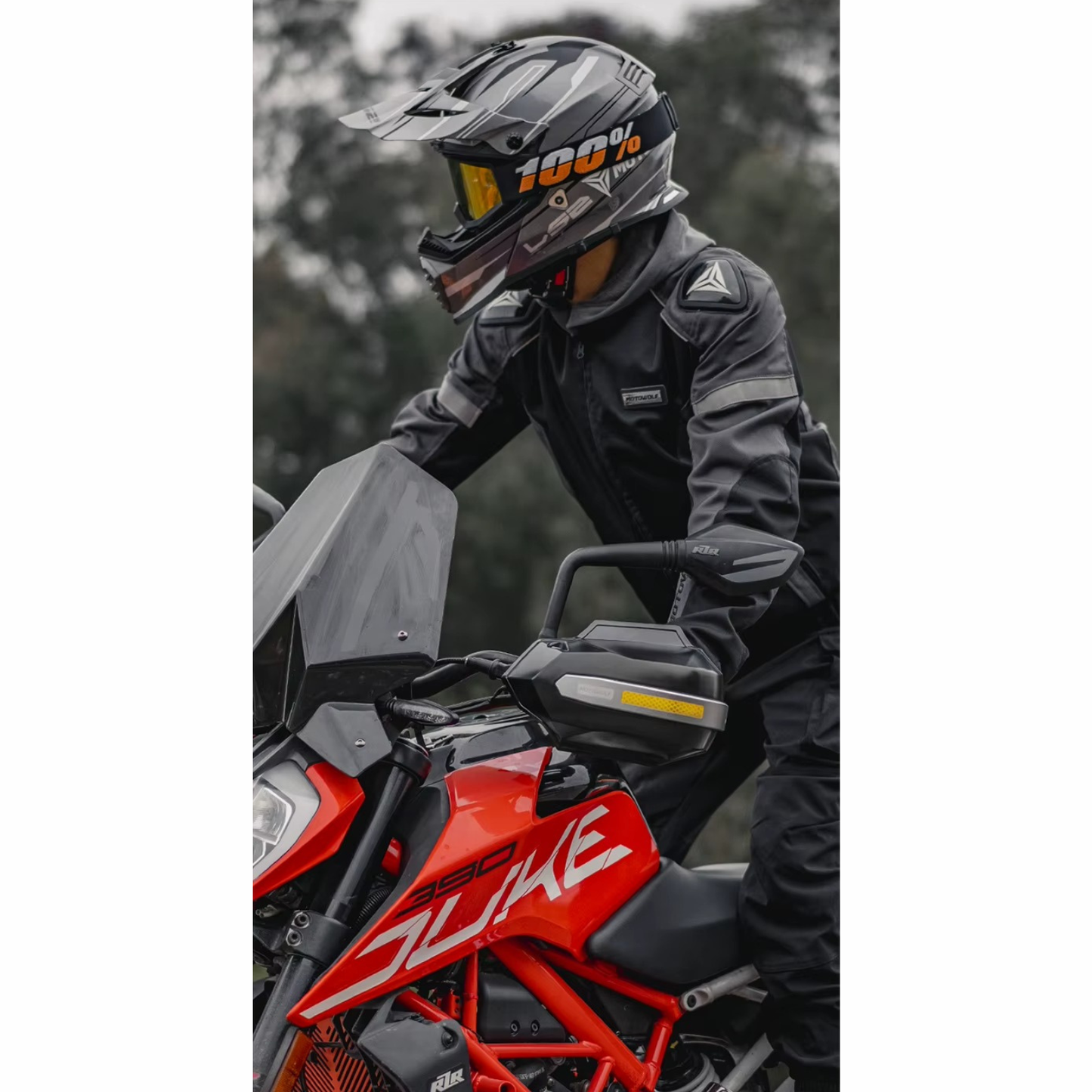 Motowolf Motorcycle Hand Guard - MDL3704