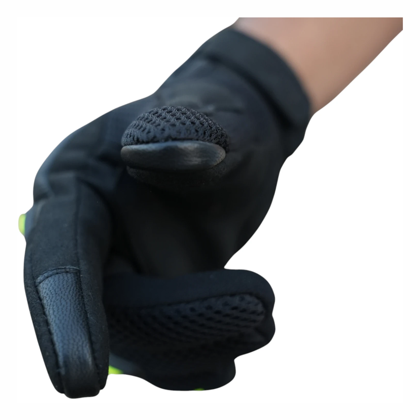 Bison ProGear Raptor Riding Gloves - Black Neon