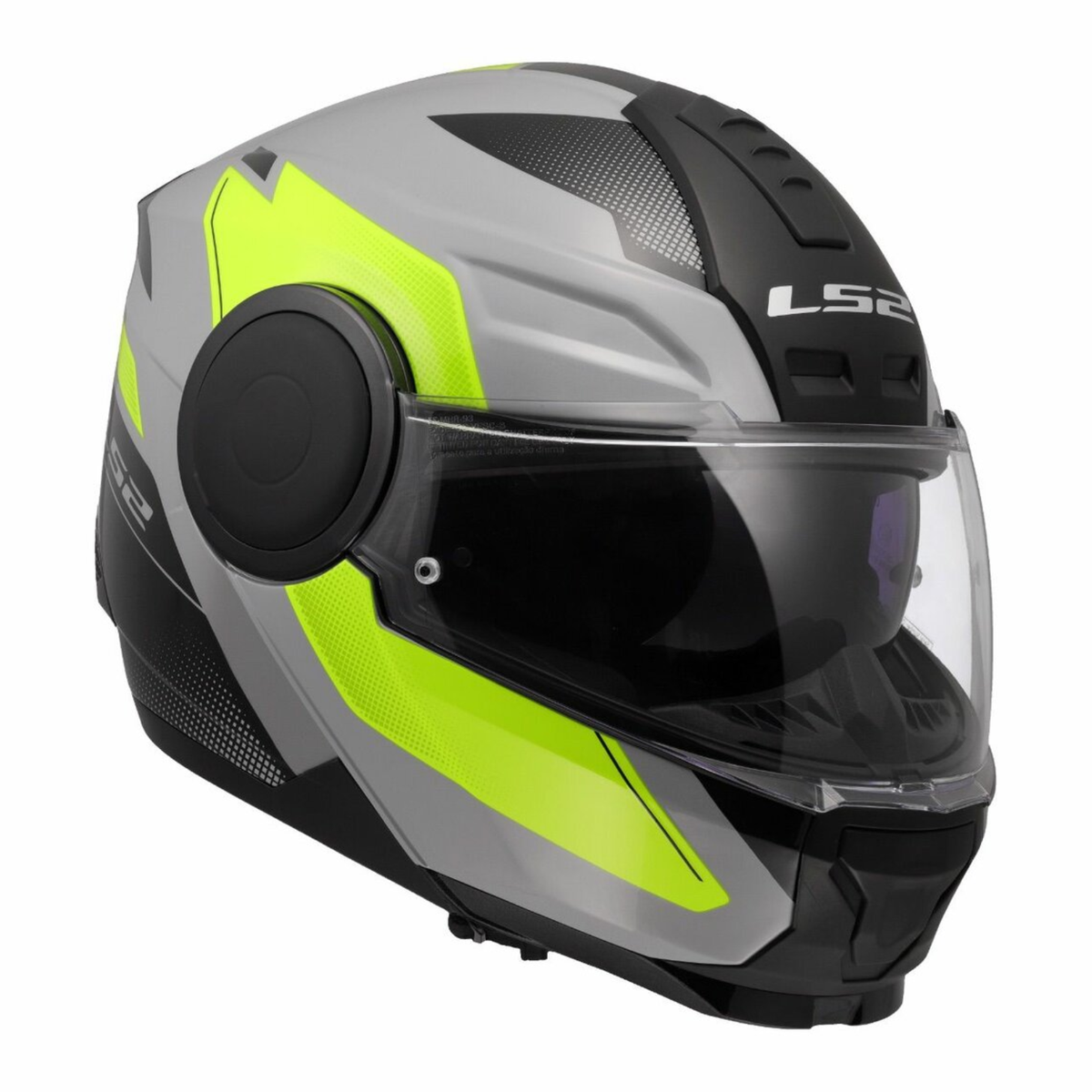 LS2 FF902 Scope ll Duria Helmet - Matt Grey Hi-Viz Yellow - LS2