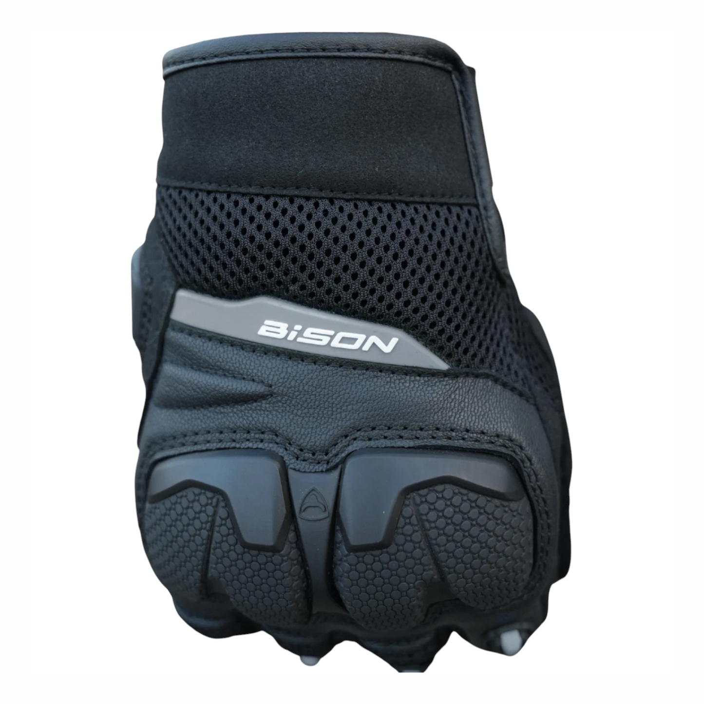 Bison ProGear Raptor Riding Gloves - Black Grey