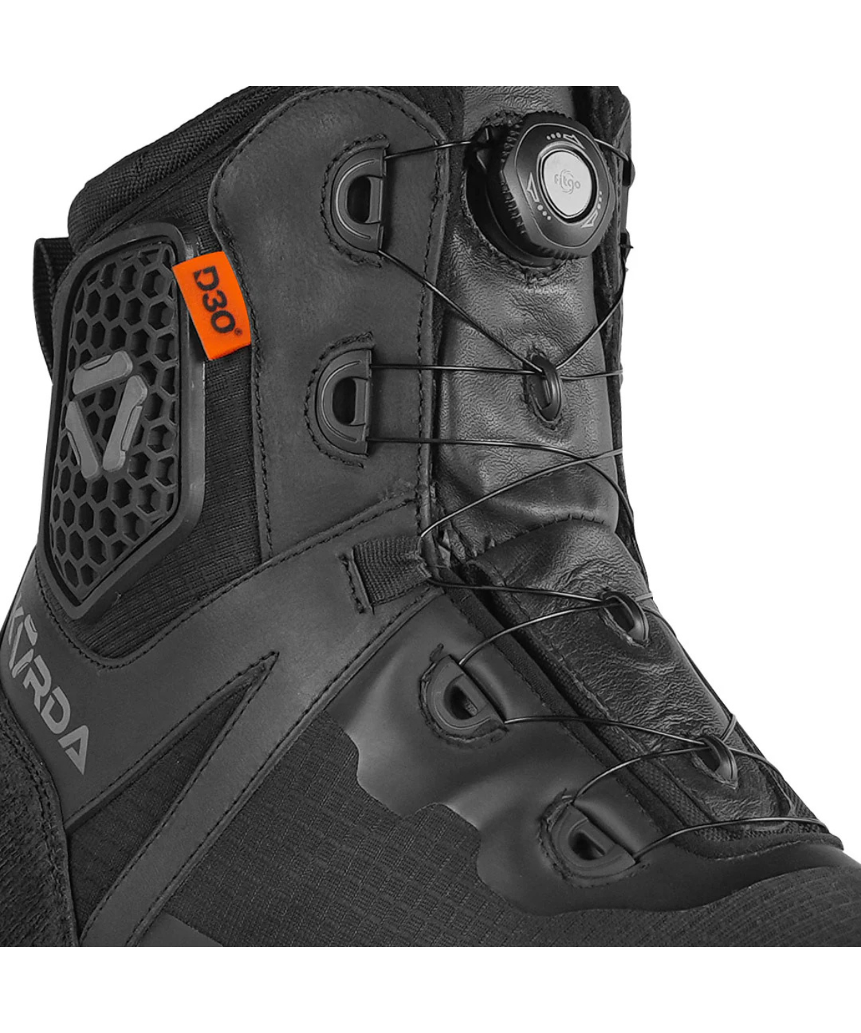 Korda Recon Moto Combat Riding Boot with D3O - Black