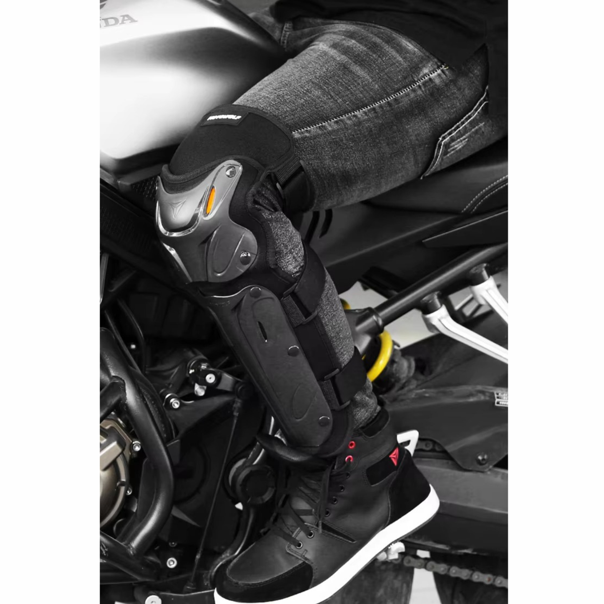 Motowolf Knee and Elbow Guard - MDL1010 - Black - Motowolf