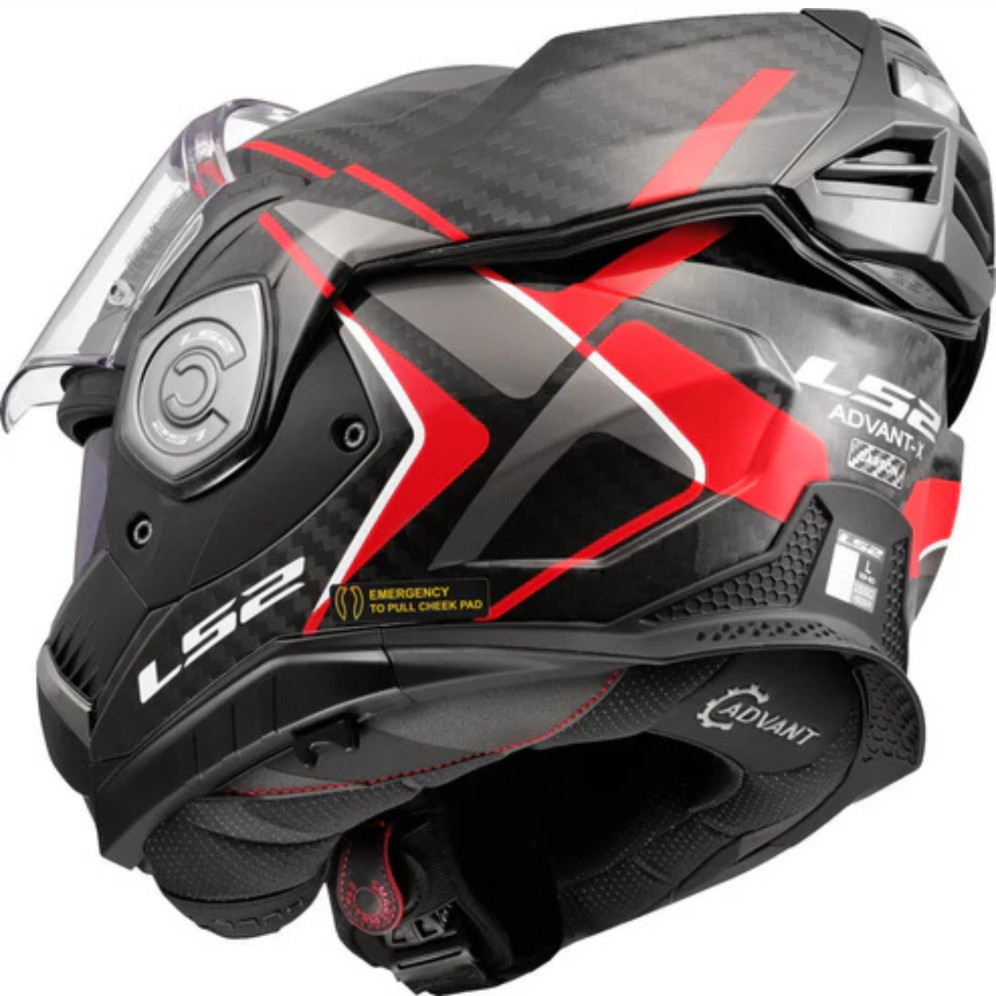 LS2 FF901 Advant X Carbon Fiber Future II Helmet (ECE 22.06) - Matt Red