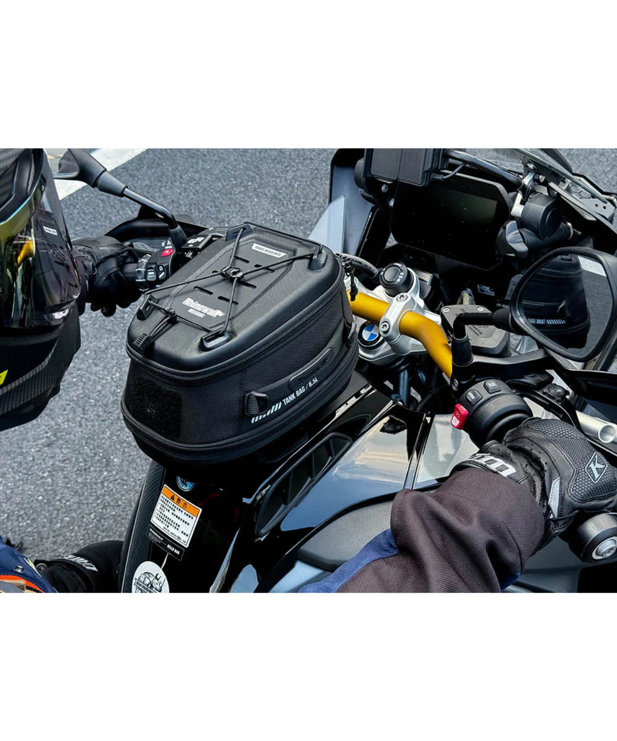 Rhinowalk Mechanic Series X Magnetic Tanklock Bag 5.6L - Black - MJX2011BK (Tanklock Ring Sold Separately)